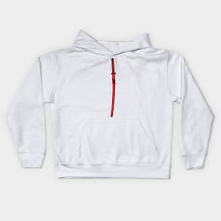 katana (red) Kids Hoodie